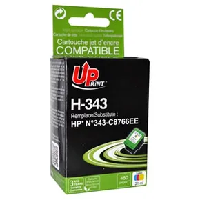 UPrint kompatibil. ink s C8766EE, HP 343, color, 480str., 21ml, H-343CL, pre HP Photosmart 325, 375, OJ-6210, DeskJet 5740